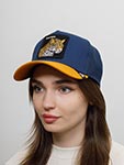 Бейсболка GOORIN BROTHERS арт. 101-1447 (синий / горчичный)